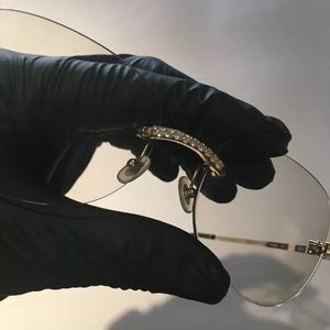 Cartier Rimless Glasses with Diamonds